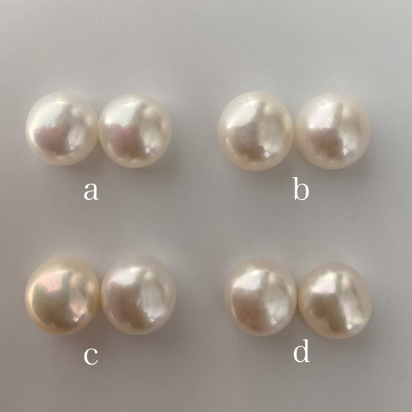 oval kobore 11mm nudeピアス イヤリング - hikari pearl.