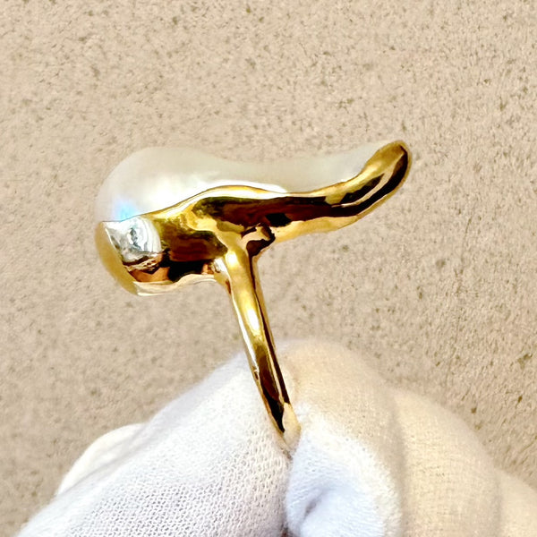 一点もの baroque  pearl ring