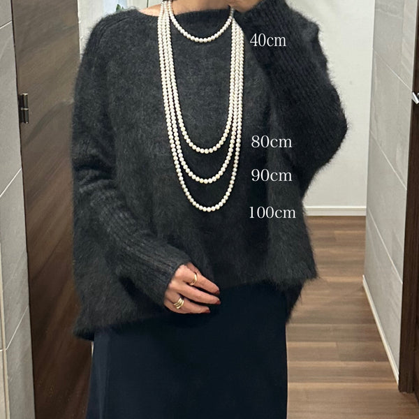 freshwater pearl long necklace