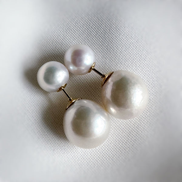 special freshwater pearl catch k18YG k18WG シリコン