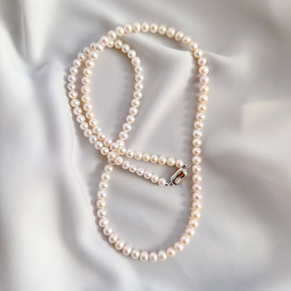 freshwater pearl long necklace