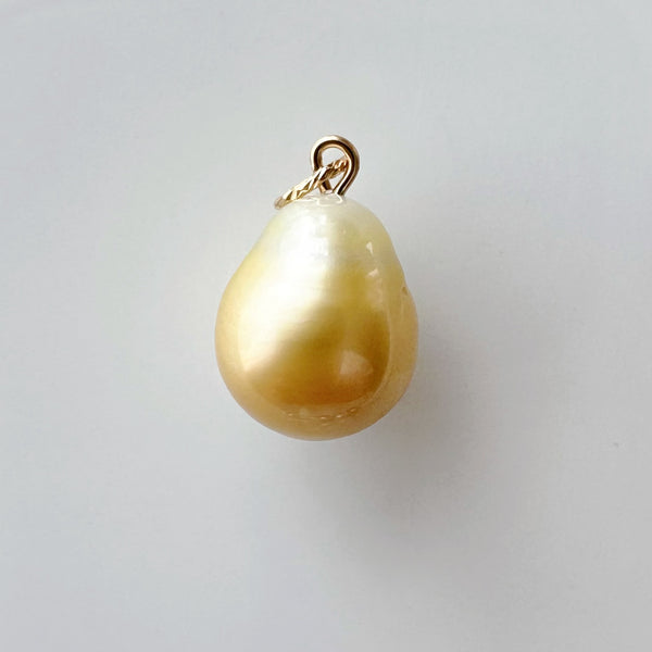 一点もの South Sea pearl gold 12.6mm pendanttop necklace
