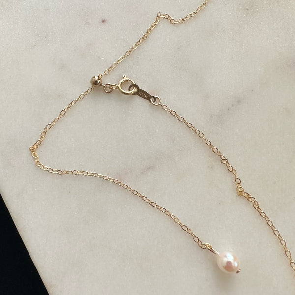 tear drop long necklace and earrings set