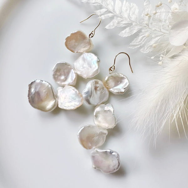 petal  5 pearl wedding ピアス イヤリング