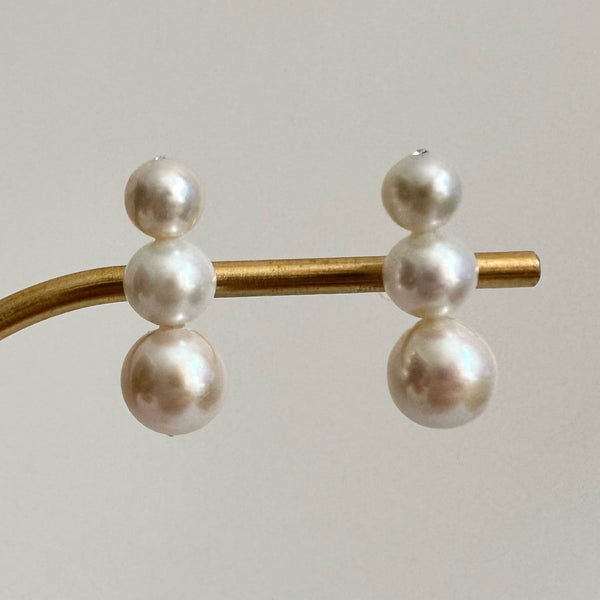 gradation  3pearl  ピアス イヤリング