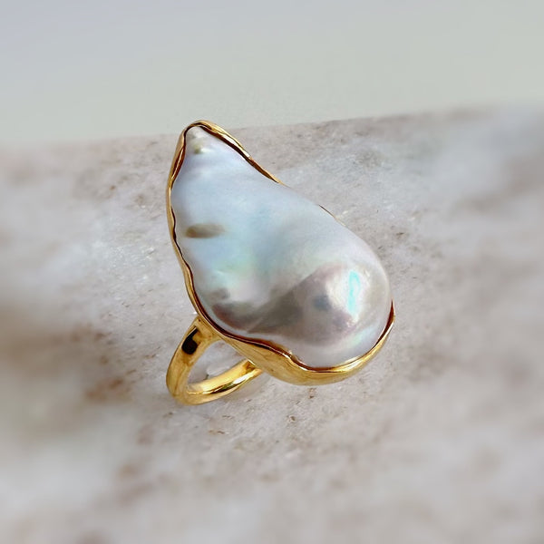 一点もの baroque  pearl ring