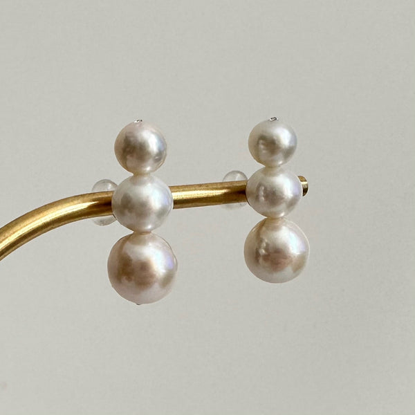 gradation  3pearl  ピアス イヤリング