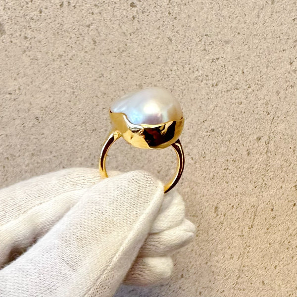 一点もの baroque  pearl ring