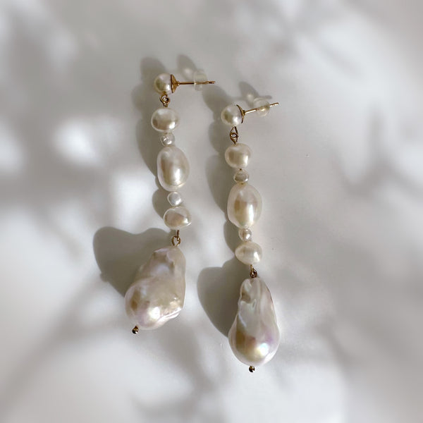 oyster baroque  pearl nuance ピアス イヤリング