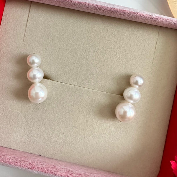 gradation  3pearl  ピアス イヤリング