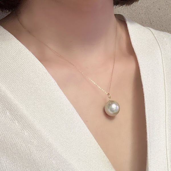 一点もの south sea pearl 13.96mm pendant top ネックレス