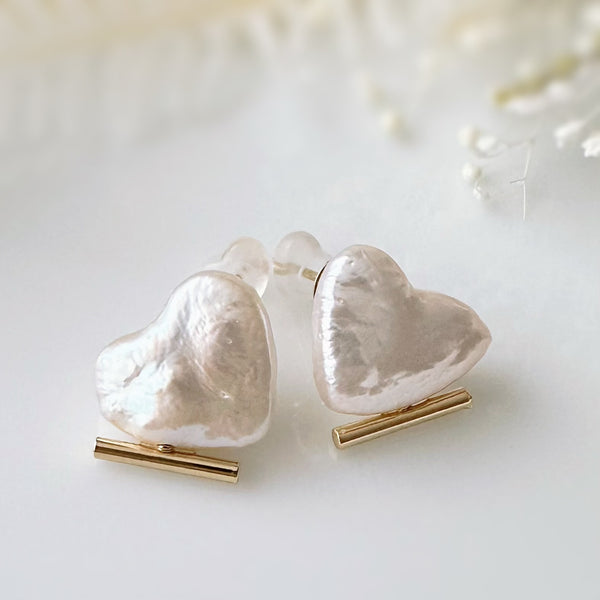 coeur  pearl baguette ピアス イヤリング