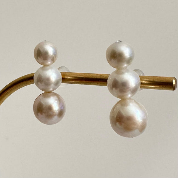gradation  3pearl  ピアス イヤリング