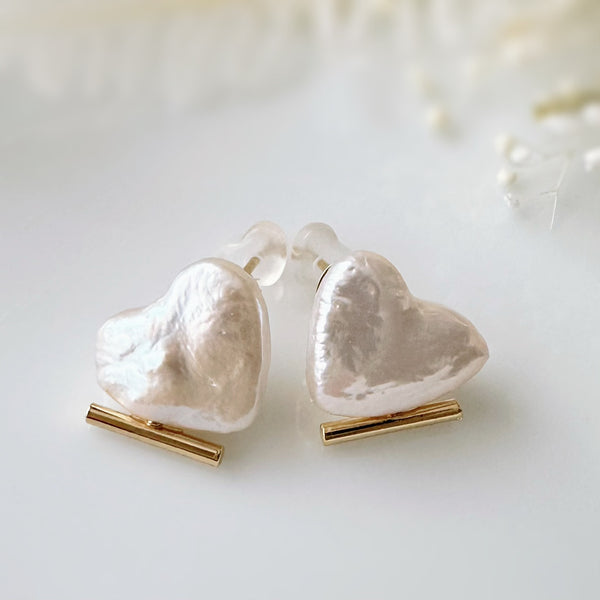 coeur  pearl baguette ピアス イヤリング