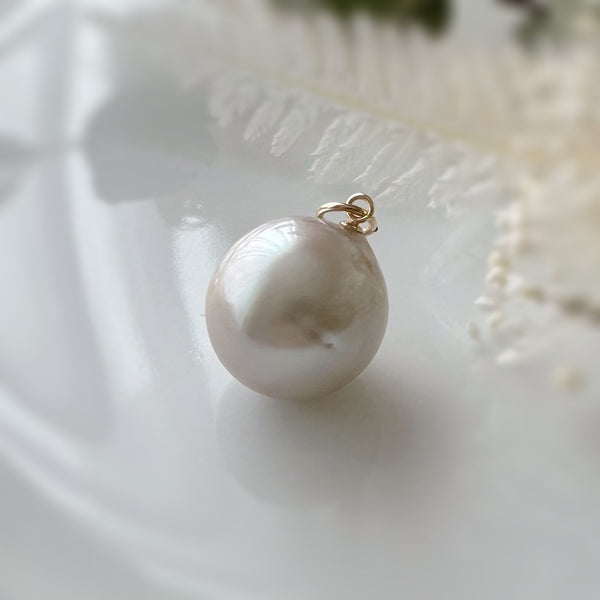 一点もの south sea pearl 13.96mm pendant top ネックレス