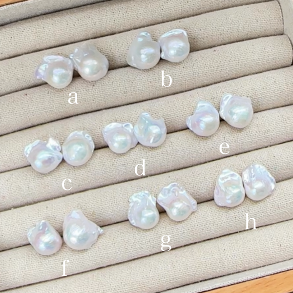 No.19 baroque  pearl long  weddingピアス イヤリング - hikari pearl.