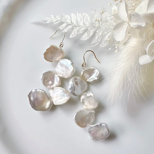 petal  5 pearl wedding ピアス イヤリング