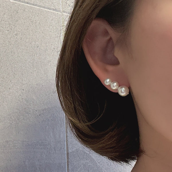 gradation  3pearl  ピアス イヤリング