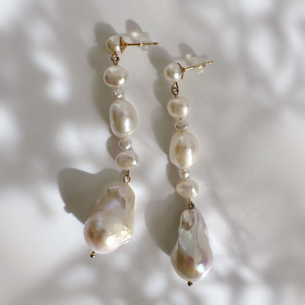 oyster baroque  pearl nuance ピアス イヤリング