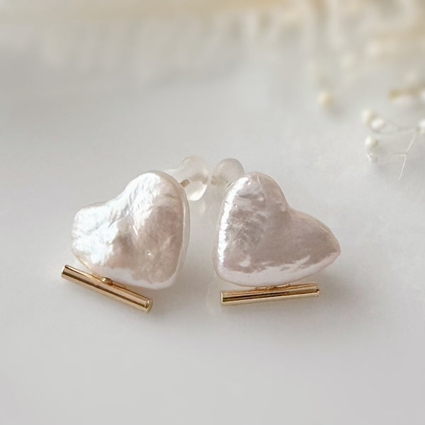 coeur  pearl baguette ピアス イヤリング