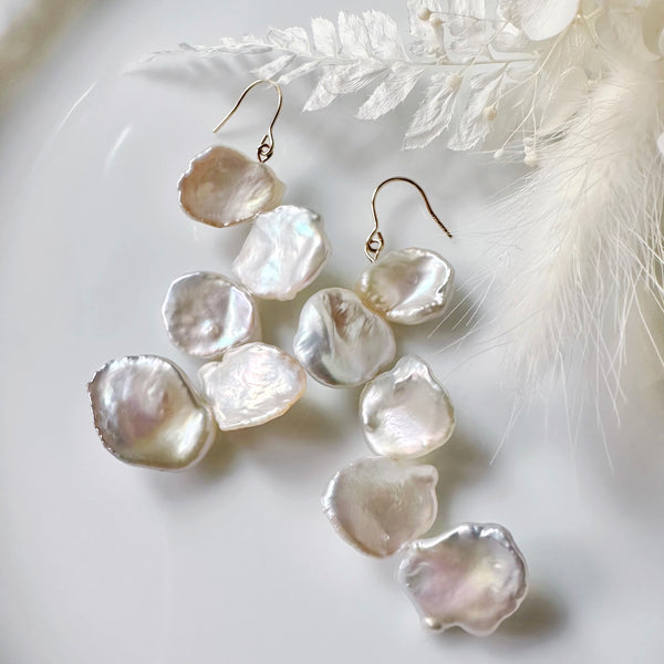 petal  5 pearl wedding ピアス イヤリング