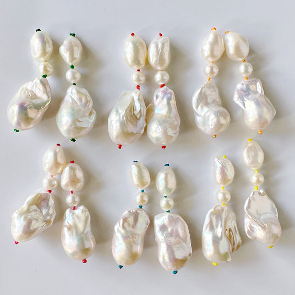 candy color baroque  pearl ピアス イヤリング