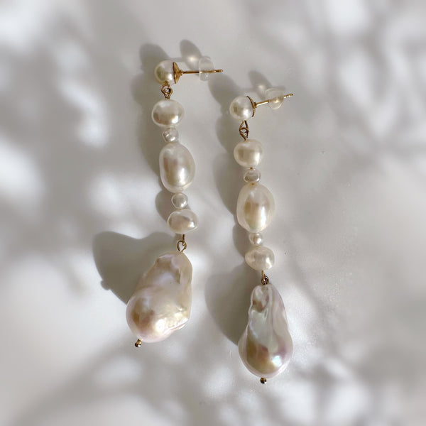 oyster baroque  pearl nuance ピアス イヤリング