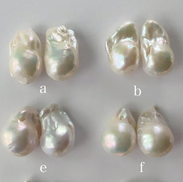 No.16 oyster baroque  pearl long wedding ピアス イヤリング - hikari pearl.