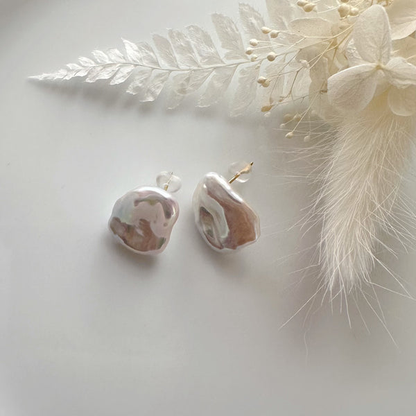 一点もの keshi  pearl nude wedding ピアス イヤリング
