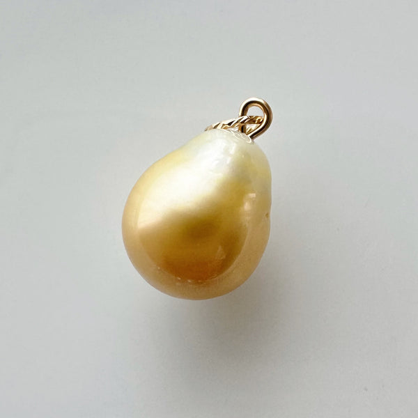 一点もの South Sea pearl gold 12.6mm pendanttop necklace