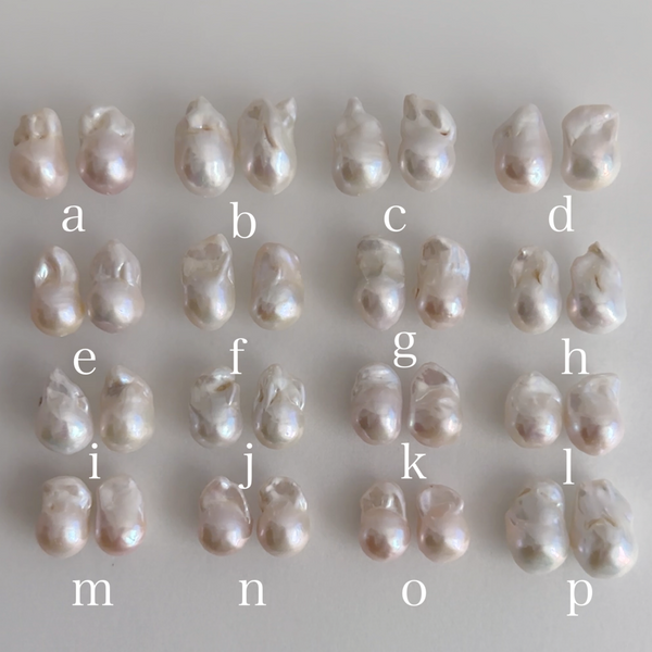No.16 oyster baroque  pearl long wedding ピアス イヤリング - hikari pearl.