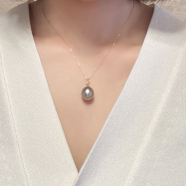 一点もの Tahiti  pearl 11.8mm pendanttop necklace