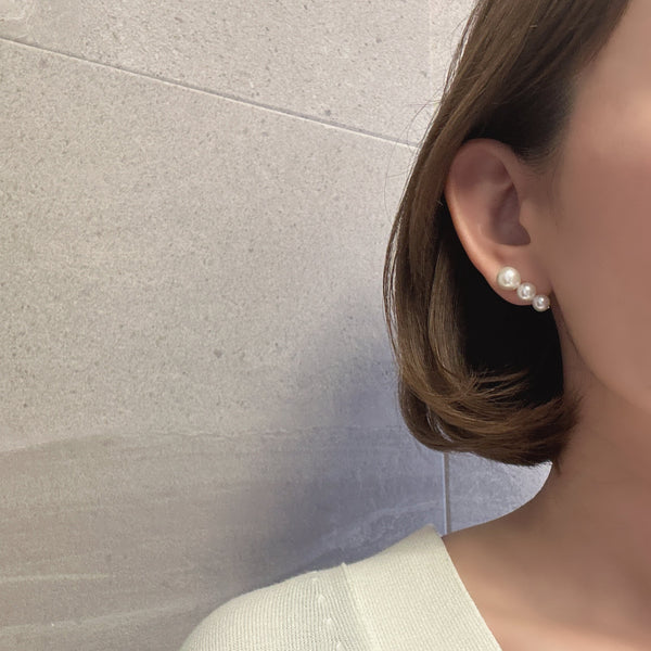 gradation  3pearl  ピアス イヤリング