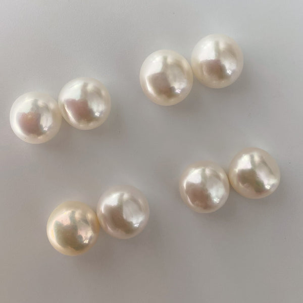 oval kobore 11mm nudeピアス イヤリング - hikari pearl.