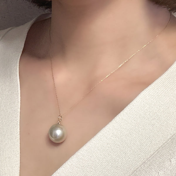 一点もの south sea pearl 13.96mm pendant top ネックレス