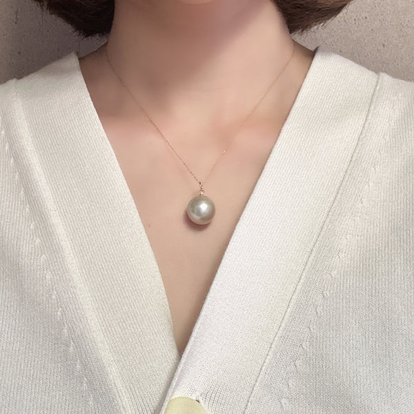 一点もの south sea pearl 13.96mm pendant top ネックレス