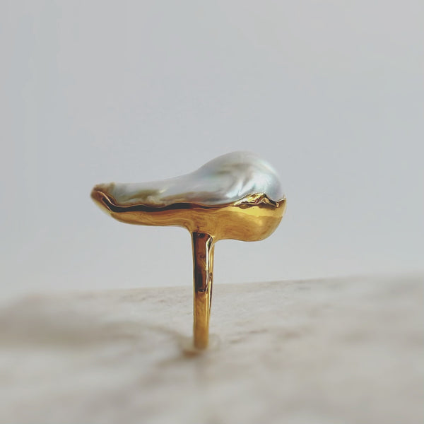 一点もの baroque  pearl ring