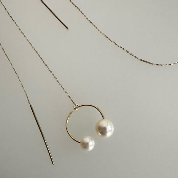 "peace lily ピースリリー"   アシンメトリー ピアス wedding