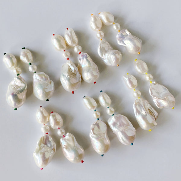 candy color baroque  pearl ピアス イヤリング