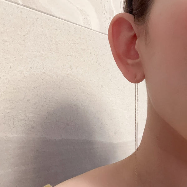 "Peace Lily" Asymmetrical Earrings for Weddings