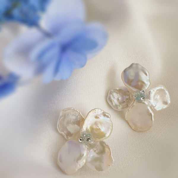 2way Hydrangea  wedding ピアス イヤリング