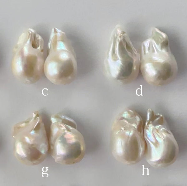 No.16 oyster baroque  pearl long wedding ピアス イヤリング - hikari pearl.