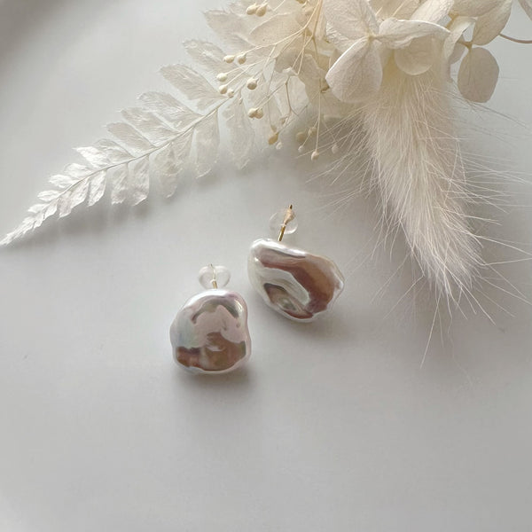 一点もの keshi  pearl nude wedding ピアス イヤリング