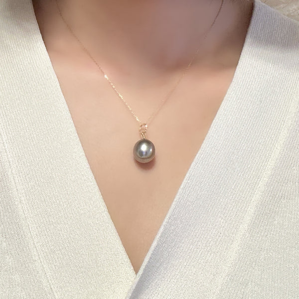 一点もの Tahiti  pearl 11.8mm pendanttop necklace