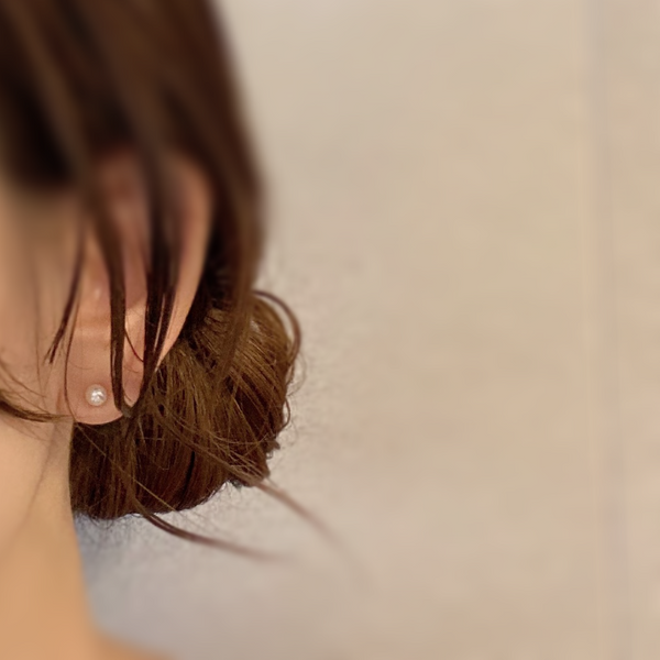 k18 special freshwater pearl ピアス