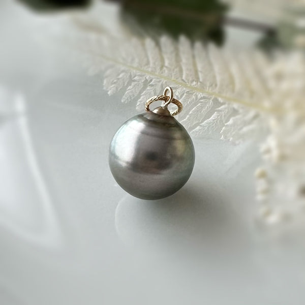 一点もの gray tahiti   pearl pendant top ネックレス