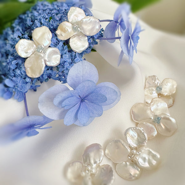 Hydrangea wedding ピアス イヤリング