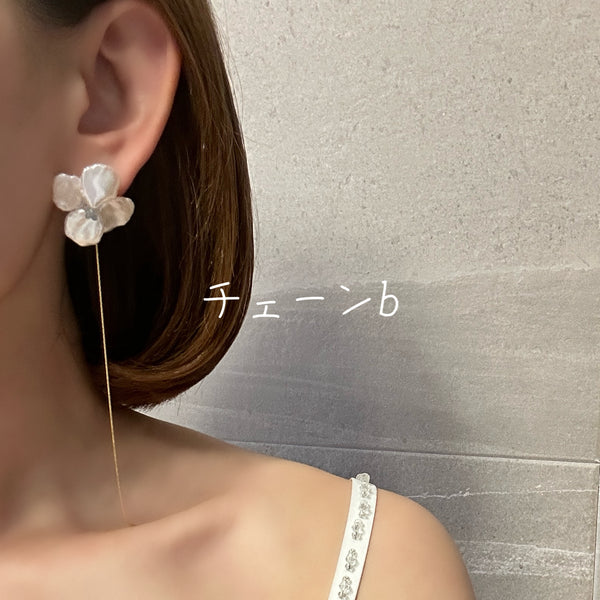 2way Hydrangea  wedding ピアス イヤリング