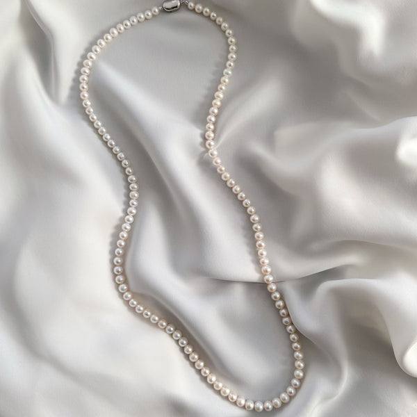 freshwater pearl long necklace