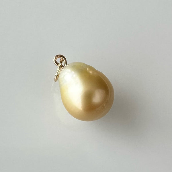 一点もの South Sea pearl gold 12.6mm pendanttop necklace